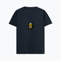 Supima T-Shirt | Unisex Regular Fit, All Ages | 100% Supima Cotton, DTG Printed | Pre-shrunk, Bio-washed, Soft Feel | Unisex | Personalized | DTG | Bold | Individuality | Self-identity | Everyday | Confident | Not Wrong, Just Different - back - Navy Blue - mockup 2