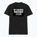 Male V Neck T-Shirt | Regular Fit | 180 GSM Bio-Washed Cotton | DTF Print | Double Stitched, Pre-Shrunk | Men | Personalized | DTF | Bold Typography | Sarcasm | Self-assertion | Everyday | Humorous | Of Course I’m Right - back - Black - mockup 2