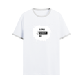 Ringer T-shirt | Unisex Regular Fit | 100% Cotton DTF/DTG | Contrast Rib Neck Bio Washed Pre-Shrunk | Adults | Personalized | DTF | Typographic | Identity | Everyday | Assertive | The Favorite One - front - White Black - mockup 1