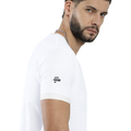 Ringer T-shirt | Unisex Regular Fit | 100% Cotton DTF/DTG | Contrast Rib Neck Bio Washed Pre-Shrunk | Adults | Personalized | DTF | Typographic | Identity | Everyday | Assertive | The Favorite One - right sleeve - White Black - mockup 6