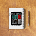 NotePad | A5 Size | Digital Print | 120 Pages | Unisex | Personalized | Distressed | Overcoming Obstacles | Encouragement | Empowering | Never Stop Growing - back_3 - White - mockup 6
