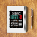 NotePad | A5 Size | Digital Print | 120 Pages | Unisex | Personalized | Bold Typography | Overcoming Failure | Everyday | Motivational | Fearless Progress - back - White - mockup 2