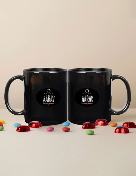 Black Coffee Mug | 11 oz Unisex | Ceramic Sublimation | Fade-Proof Glossy Finish | Personalized | Identity | Self-Worth | Everyday | Confident | Self - front - mockup 1