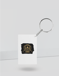 Keychain | Rectangle, Square, Slim Options | Acrylic UV Printed | Fade-Proof, Glossy Finish | Unisex | Personalized | Bold Typography | Heritage | Birthdays | Assertive - back_Rectangle - White - mockup 4