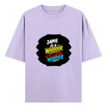 Oversized Classic T-Shirt | Unisex Fit | 100% Super-Combed Cotton | Pre-Shrunk, Double-Stitched | Adults | Personalized | DTF | Grunge | Positive Mindset | Encouragement | Empowering | Warrior Not A Worrier - front - Lavender - mockup 1