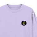 Oversized Classic T-Shirt | Unisex Fit | 100% Super-Combed Cotton | Pre-Shrunk, Double-Stitched | Adults | Personalized | DTF | Grunge | Positive Mindset | Encouragement | Empowering | Warrior Not A Worrier - right pocket - Lavender - mockup 4