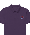 Male Polo Shirt | Regular Fit | 220 GSM Bio-Washed Cotton Blend | Double Stitched & Pre-Shrunk | Men's | Personalized | DTF | Stamp Effect | Originality | Everyday | Confident | 100% Original - left pocket - Purple - mockup 2