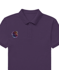 Male Polo Shirt | Regular Fit | 220 GSM Bio-Washed Cotton Blend | Double Stitched & Pre-Shrunk | Men's | Personalized | DTF | Stamp Effect | Originality | Everyday | Confident | 100% Original - right pocket - Purple - mockup 3
