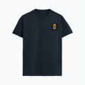 Supima T-Shirt | Unisex Regular Fit | 100% Supima Cotton | DTF Print | Pre-Shrunk | Soft Feel | Adults | Personalized | DTF | Grunge | Identity | Self-worth | Everyday | Assertive | Alag Hain, Galat Nahi - left pocket - Navy Blue - mockup 3