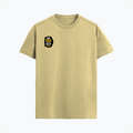 Supima T-Shirt | Unisex Regular Fit | 100% Supima Cotton | DTF Print | Pre-Shrunk | Soft Feel | Adults | Personalized | DTF | Grunge | Identity | Self-worth | Everyday | Assertive | Alag Hain, Galat Nahi - right pocket - Beige - mockup 4
