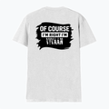 Male V Neck T-Shirt | Regular Fit | 180 GSM Bio-Washed Cotton | DTF Print | Double Stitched, Pre-Shrunk | Men | Personalized | DTF | Typographic | Identity | Humor | Everyday | Humorous | Of Course, I’m Right - back - White - mockup 2