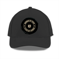 Sports Cap | Adjustable Fit | Polyester | Breathable, Perforated Panels, Embroidery/DTF Printing | Unisex | Personalized | DTF | Grunge | Self-identification | Skills | Everyday | Empowering - front - Black - mockup 1