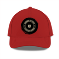 Sports Cap | Adjustable Fit | Polyester | Breathable, Perforated Panels, Embroidery/DTF Printing | Unisex | Personalized | DTF | Grunge | Self-identification | Skills | Everyday | Empowering - front - Red - mockup 1