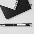 Personalised Metal Pens | Classic, Twist, Click | Laser Engraved | Smooth Ink Flow, Durable Grip | Unisex | Personalized | Minimalist | Everyday | Neutral - front_click - Click - Black - mockup 2
