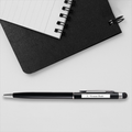 Personalised Metal Pens | Classic, Twist, Click | Laser Engraved | Smooth Ink Flow, Durable Grip | Unisex | Personalized | Minimalist | Everyday | Neutral - front_twist - Twist - Black - mockup 3