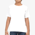 Kids Sports T-Shirt | Unisex Fit | 170 GSM Polyester | Sublimation Printed | Breathable & Fade-Proof | Boys & Girls | Personalized | Scatter - front_2 - White - mockup 2