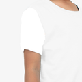 Kids Sports T-Shirt | Unisex Fit | 170 GSM Polyester | Sublimation Printed | Breathable & Fade-Proof | Boys & Girls | Personalized | Scatter - right sleeve - White - mockup 5