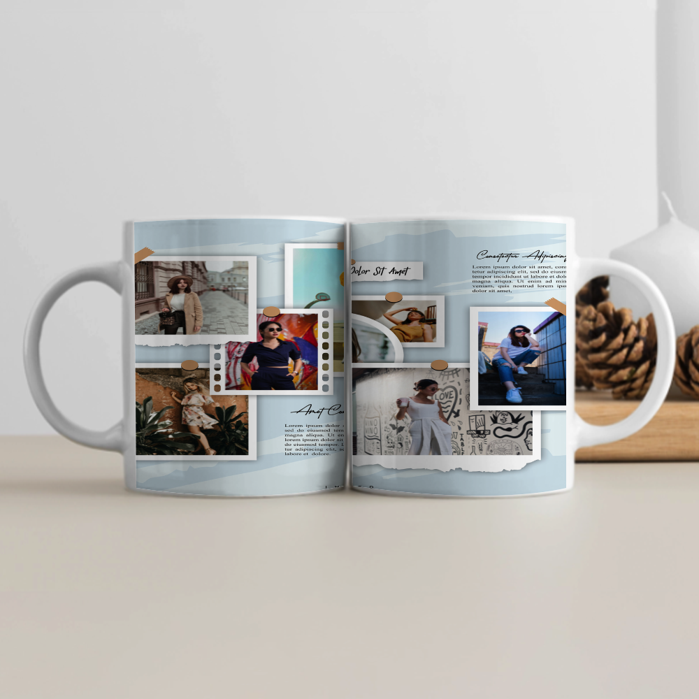 White Coffee Mug | 11 oz Unisex | Premium Ceramic Sublimation | Fade-Proof Glossy Finish | For Him & Her | Personalized | Bold Typography | Friendship | Socializing | Everyday | Joyful - front - White - mockup 1