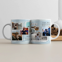 White Coffee Mug | 11 oz Unisex | Premium Ceramic Sublimation | Fade-Proof Glossy Finish | For Him & Her | Personalized | Bold Typography | Friendship | Socializing | Everyday | Joyful