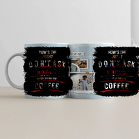 White Coffee Mug | 11 oz Unisex | Premium Ceramic Sublimation | Fade-Proof Glossy Finish | For Him & Her | Personalized | Grungy | Coffee | Mood Swings | Everyday | Humorous