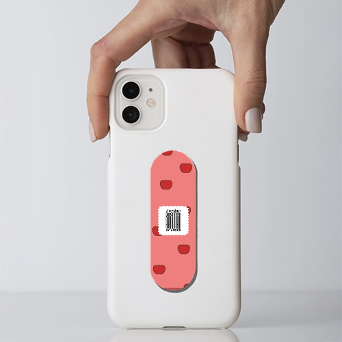 Phone Grip Holder | Universal Fit | Durable Material | UV Printed | Secure Grip & Media Stand | Unisex | Personalized | Modern | Identity | Self-expression | Everyday | Confident - front - White - mockup 1