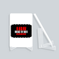 Acrylic Display Stand | 4x6 Inch | Clear Acrylic | UV Printed Tabletop | Customizable | Unisex | Personalized | Bold | Rebellion | Family Roles (son) | Everyday | Assertive - front_2 - White - mockup 2