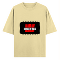 Oversized Standard T-Shirt | Unisex Relaxed Fit | 100% Super Combed Cotton DTG | Soft, Breathable & Durable | Adult | Personalized | DTG | Bold | Rebellion | Family Roles (son) | Everyday | Assertive - front - Beige - mockup 1