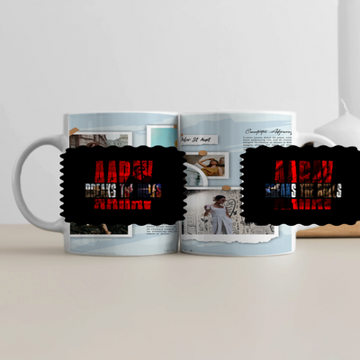 White Coffee Mug | 11 oz Unisex | Premium Ceramic Sublimation | Fade-Proof Glossy Finish | For Him & Her | Personalized | Bold | Rebellion | Family Roles (son) | Everyday | Assertive - front - White - mockup 1