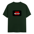 Classic Crew T-Shirt | Men's Regular Fit | 180 GSM Bio-Washed Cotton | DTG Print Ready | Double-Stitched & Ribbed Neck | Personalized | DTG | Bold | Rebellion | Family Roles (son) | Everyday | Assertive - back - Bottle Green - mockup 2