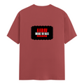 Classic Crew T-Shirt | Men's Regular Fit | 180 GSM Bio-Washed Cotton | DTG Print Ready | Double-Stitched & Ribbed Neck | Personalized | DTG | Bold | Rebellion | Family Roles (son) | Everyday | Assertive - back - Coral - mockup 2