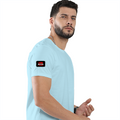 Classic Crew T-Shirt | Men's Regular Fit | 180 GSM Bio-Washed Cotton | DTG Print Ready | Double-Stitched & Ribbed Neck | Personalized | DTG | Bold | Rebellion | Family Roles (son) | Everyday | Assertive - right sleeve - Baby Blue - mockup 6