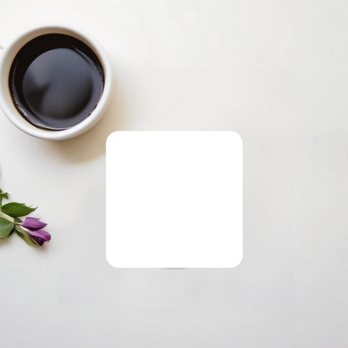 Acrylic Coaster | Standard | Durable Acrylic | UV Printed | Glossy Finish | Fade-Proof | Unisex | Personalized | Bold | Rebellion | Family Roles (son) | Everyday | Assertive - front_2 - Square - White - mockup 2
