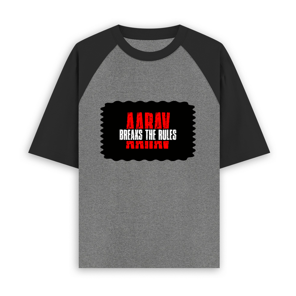 Unisex Oversized Raglan (Dtg) | Personalized | DTG | Bold | Rebellion | Family Roles (son) | Everyday | Assertive - front - mockup 1