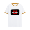Ringer T-shirt | Unisex Fit | 100% Cotton DTG Print | Contrast Rib Neck | Adults | Personalized | DTG | Bold | Rebellion | Family Roles (son) | Everyday | Assertive - front - Mustard yellow off white - mockup 1