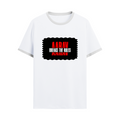 Ringer T-shirt | Unisex Fit | 100% Cotton DTG Print | Contrast Rib Neck | Adults | Personalized | DTG | Bold | Rebellion | Family Roles (son) | Everyday | Assertive - front - White Black - mockup 1