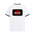 Ringer T-shirt | Unisex Fit | 100% Cotton DTG Print | Contrast Rib Neck | Adults | Personalized | DTG | Bold | Rebellion | Family Roles (son) | Everyday | Assertive - back - Black White - mockup 2