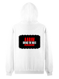Pullover Hoodie | Unisex Regular Fit | Tri-Layer Cotton Blend | DTG | All-Season Comfort, Ribbed Cuff & Hem | Adults | Personalized | Bold | Rebellion | Family Roles (son) | Everyday | Assertive - back - White - mockup 2