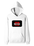 Pullover Hoodie | Unisex | DTG Tri-layer Fabric | Ribbed Cuff & Hem, Regular Fit | Personalized | DTG | Bold | Rebellion | Family Roles (son) | Everyday | Assertive - front - White - mockup 1