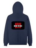 Pullover Hoodie | Unisex | DTG Tri-layer Fabric | Ribbed Cuff & Hem, Regular Fit | Personalized | DTG | Bold | Rebellion | Family Roles (son) | Everyday | Assertive - back - Navy Blue - mockup 2