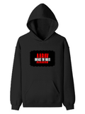 Pullover Hoodie | Unisex Regular Fit | Tri-Layer Cotton Blend | All-Season Comfort & Durable | Unisex | Personalized | DTG | Bold | Rebellion | Family Roles (son) | Everyday | Assertive - front - Black - mockup 1