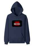 Pullover Hoodie | Unisex Regular Fit | Tri-Layer Cotton Blend | All-Season Comfort & Durable | Unisex | Personalized | DTG | Bold | Rebellion | Family Roles (son) | Everyday | Assertive - front - Navy Blue - mockup 1