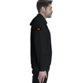 Pullover Hoodie | Unisex Regular Fit | Tri-Layer Cotton Blend | DTG Print Ready | All-Season Comfort, Durable | Adults | Personalized | DTG | Bold | Rebellion | Family Roles (son) | Everyday | Assertive - right sleeve - Black - mockup 6