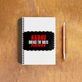 NotePad | A5 Size | Digital Print | 120 Pages | Unisex | Personalized | Bold | Rebellion | Family Roles (son) | Everyday | Assertive - front_3 - White - mockup 5