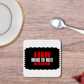 Coasters | Unisex | 3mm MDF Sublimation Print | Glossy Finish, Table Protection | Home & Office Accessory | Personalized | Bold | Rebellion | Family Roles (son) | Everyday | Assertive - front_2 - White - mockup 2