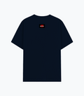 Basic T-Shirt | Unisex XS-2XL | Soft Poly-Cotton Blend | Durable Stitching | Everyday Wear | Personalized | DTG | Bold | Rebellion | Family Roles (son) | Everyday | Assertive - back - Navy melange - mockup 2