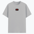 Basic T-Shirt | Unisex Fit | Poly-Cotton Blend | Bio & Silicon Washed | Durable Lycra Rib Neck | Adults | Personalized | DTG | Bold | Rebellion | Family Roles (son) | Everyday | Assertive - front - Grey Melange - mockup 1