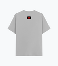 Basic T-Shirt | Unisex Fit | Poly-Cotton Blend | Bio & Silicon Washed | Durable Lycra Rib Neck | Adults | Personalized | DTG | Bold | Rebellion | Family Roles (son) | Everyday | Assertive - back - Grey Melange - mockup 2