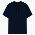 Basic T-Shirt | Unisex Fit XS-2XL | Poly-Cotton Blend Soft Finish | Durable Stitching, Lycra Rib Neck | Adults | Personalized | DTG | Bold | Rebellion | Family Roles (son) | Everyday | Assertive - front - Navy melange - mockup 1