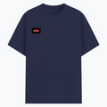 Basic T-Shirt | Unisex Fit XS-2XL | Poly-Cotton Blend Soft Finish | Durable Stitching, Lycra Rib Neck | Adults | Personalized | DTG | Bold | Rebellion | Family Roles (son) | Everyday | Assertive - right pocket - Navy Blue - mockup 4