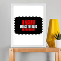 Framed Poster | Multiple Sizes & Frame Colors | 300 GSM Art Paper, Laminated | Fade-Proof Digital Print, Mounting Kit Included | Unisex | Personalized | Bold | Rebellion | Family Roles (son) | Everyday | Assertive - front_11x14In - 11x14In - mockup 4